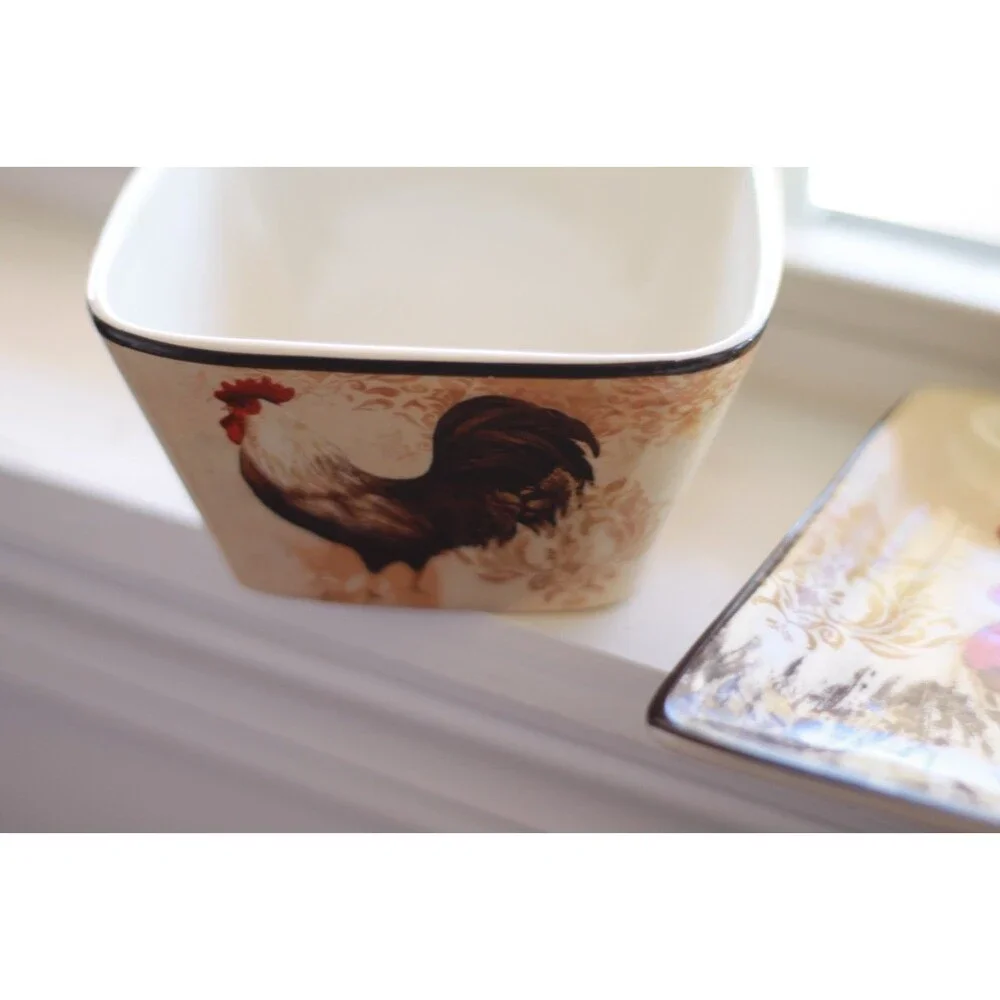 Certified International Avignon Morning Dessert Bowl and Saucer